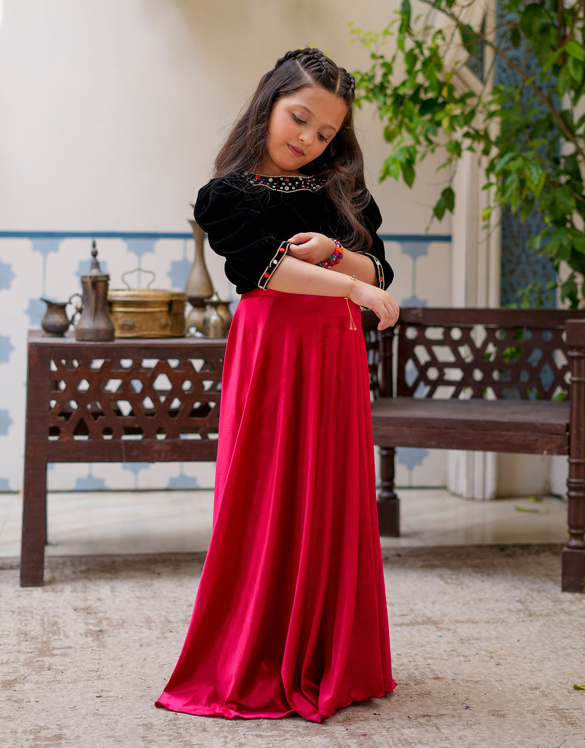 VELVET LEHENGA CHOLI (ZNWI-57)