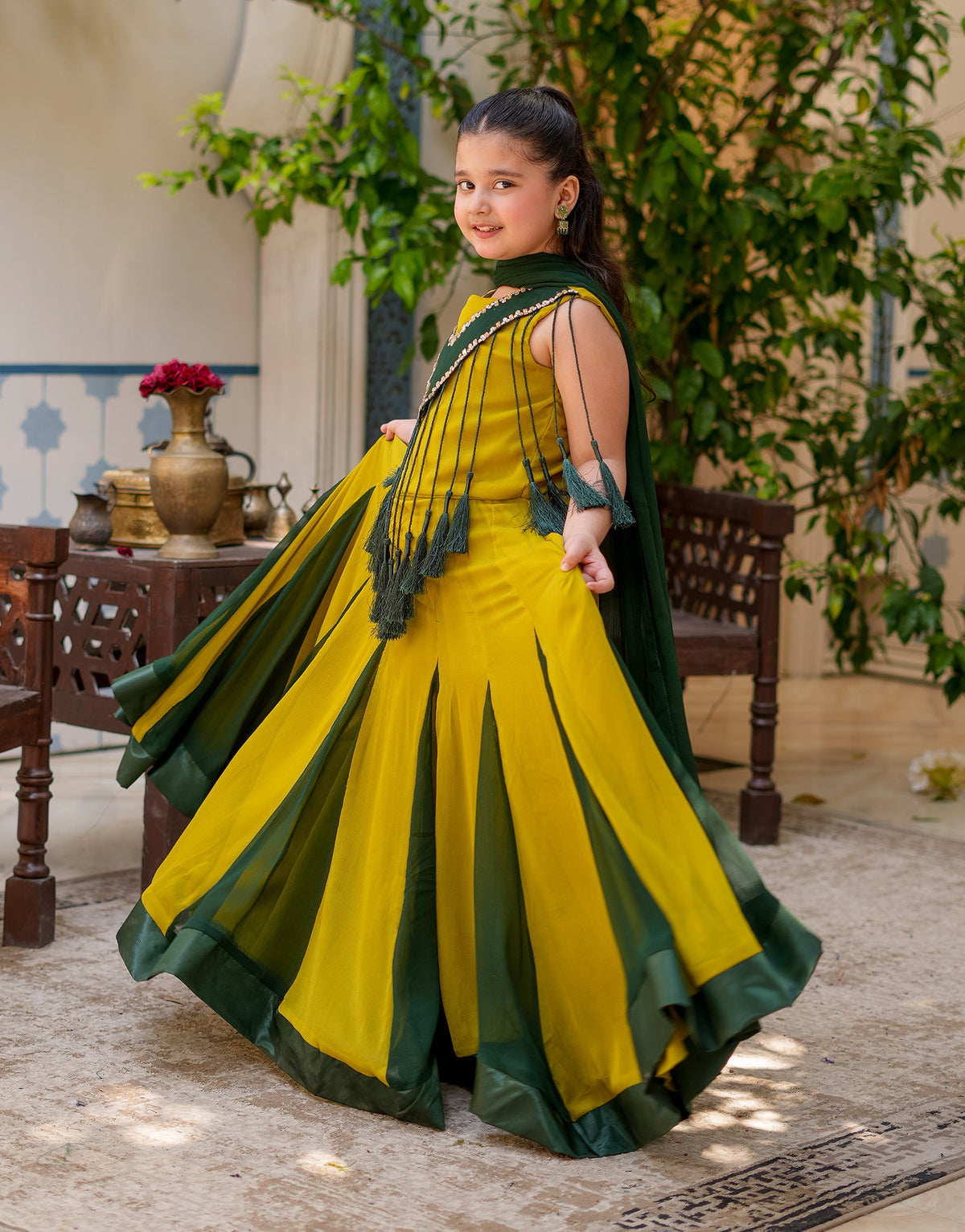 LEHENGA KURTI DOUBLE PANEL (ZNWR-60)