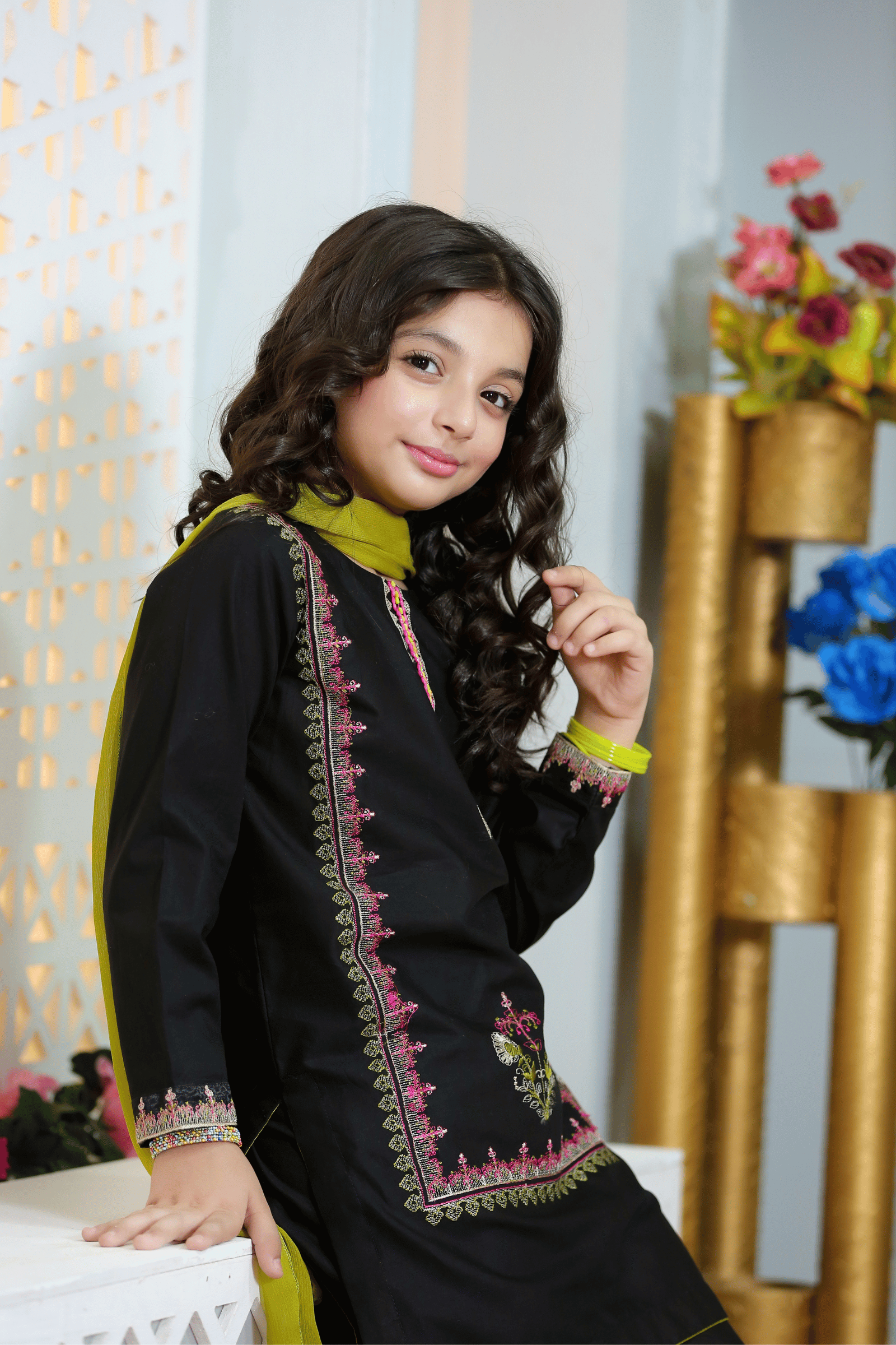 ZNSMB-02 EMBROIDERED COTTON 3 PCS
