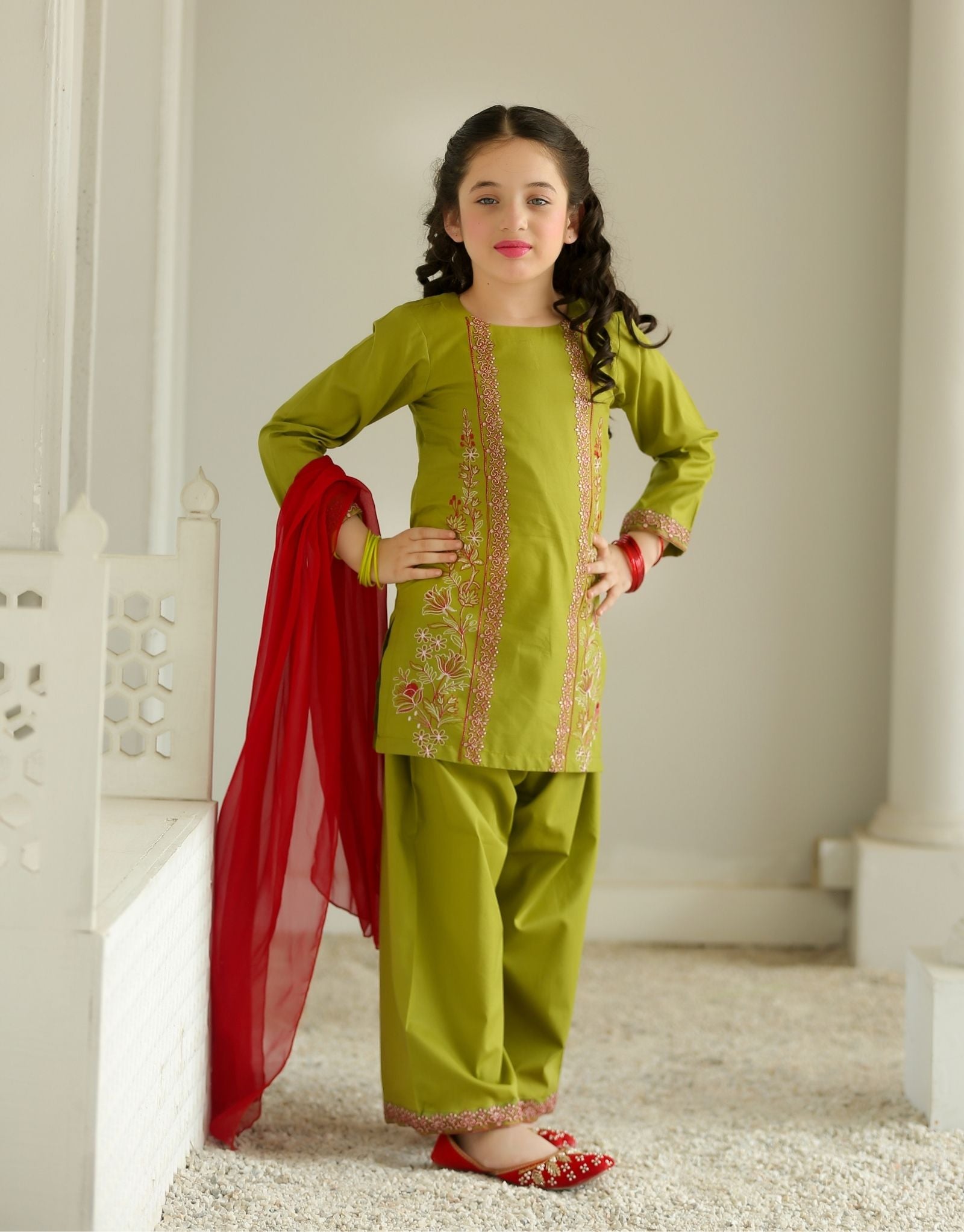 ZNSAO-06 EMBROIDERED COTTON 3 PCS