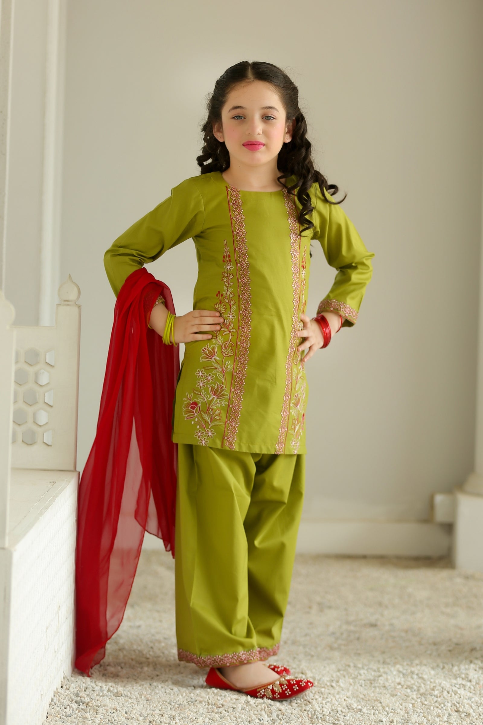 ZNSAO-06 EMBROIDERED COTTON 3 PCS