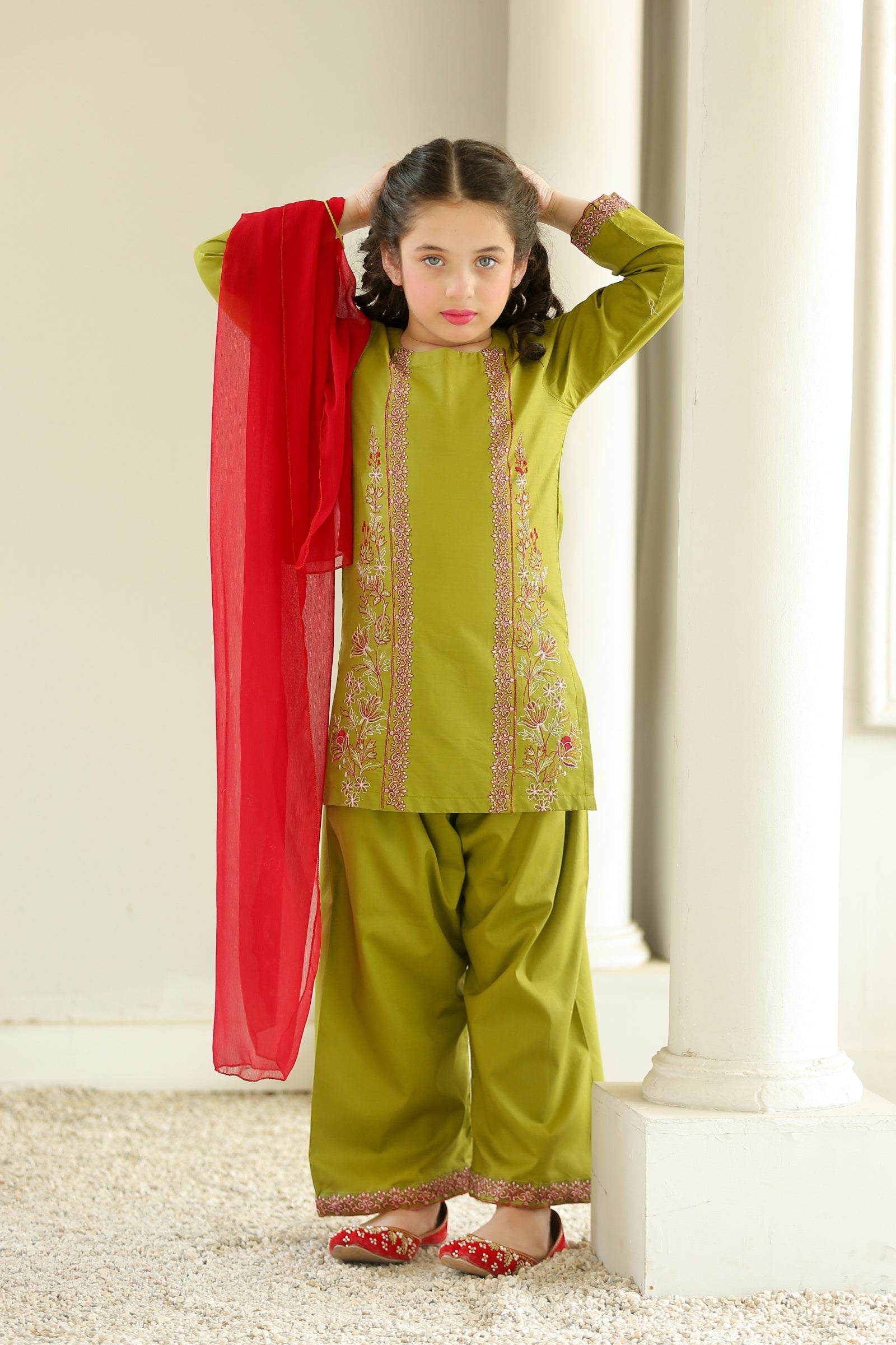 ZNSAO-06 EMBROIDERED COTTON 3 PCS