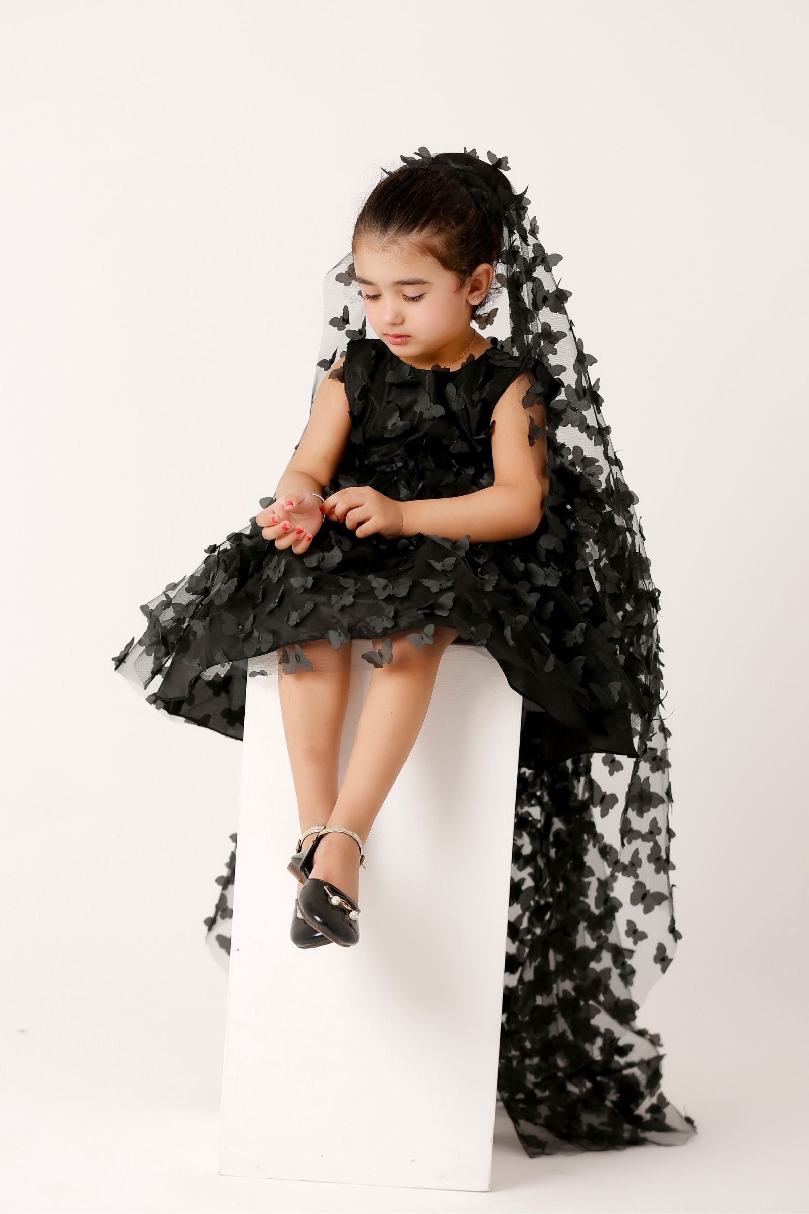 Butterfly Net Frock Black (ZNWF2)