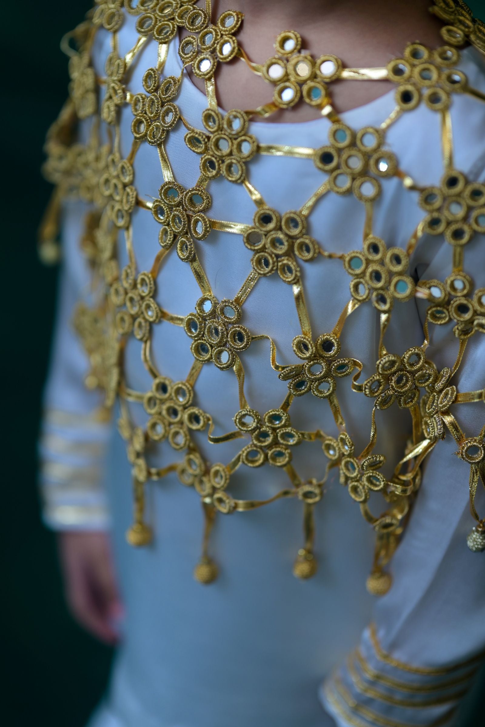 Gharara Shirt with Mirror Cape (ZNFJ-1)