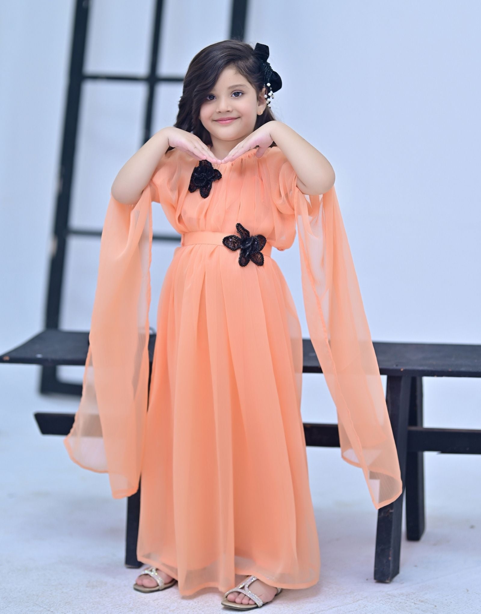 Maxi Dress Crinkle(Peach)