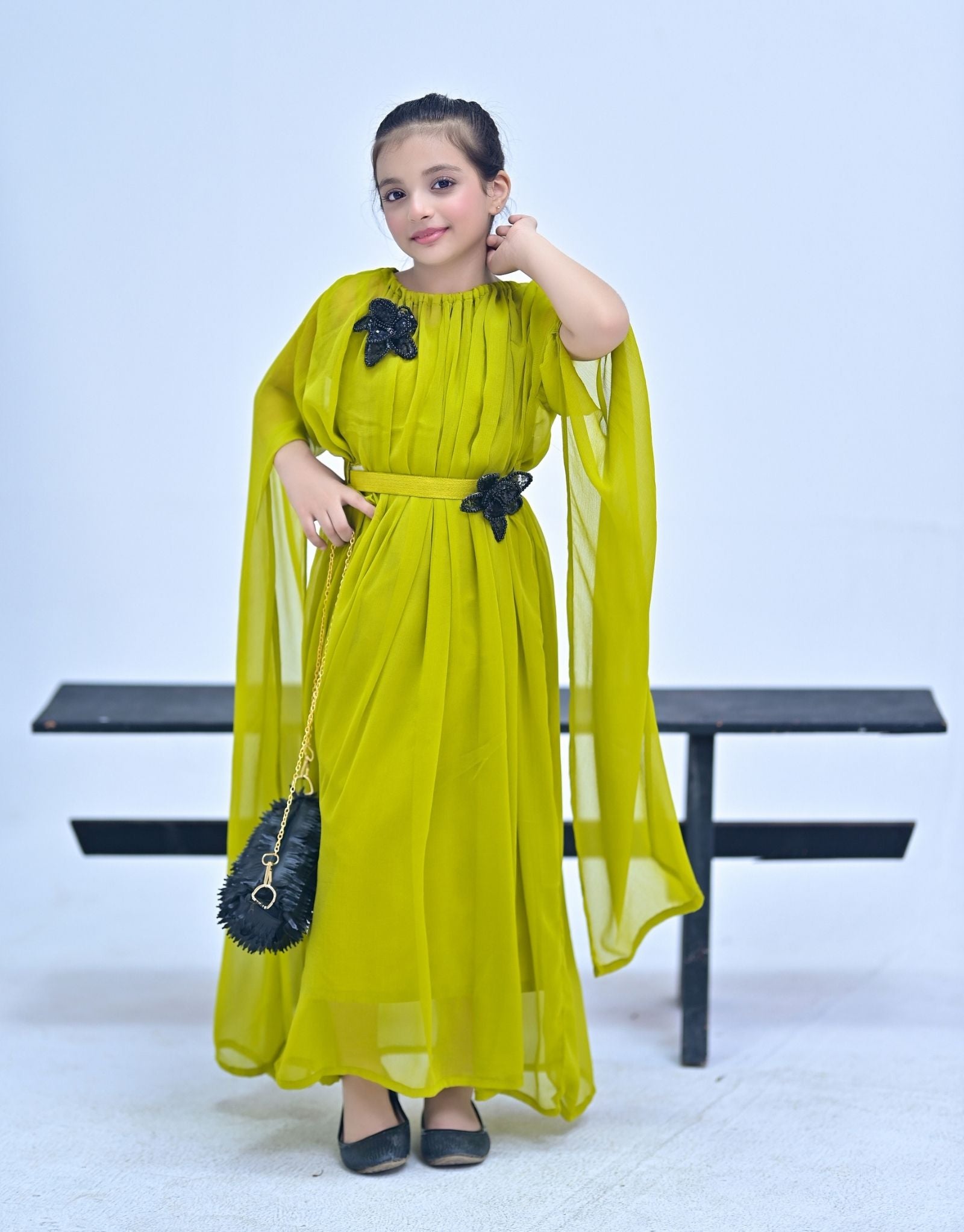 Maxi Dress Crinkle(Mustard)