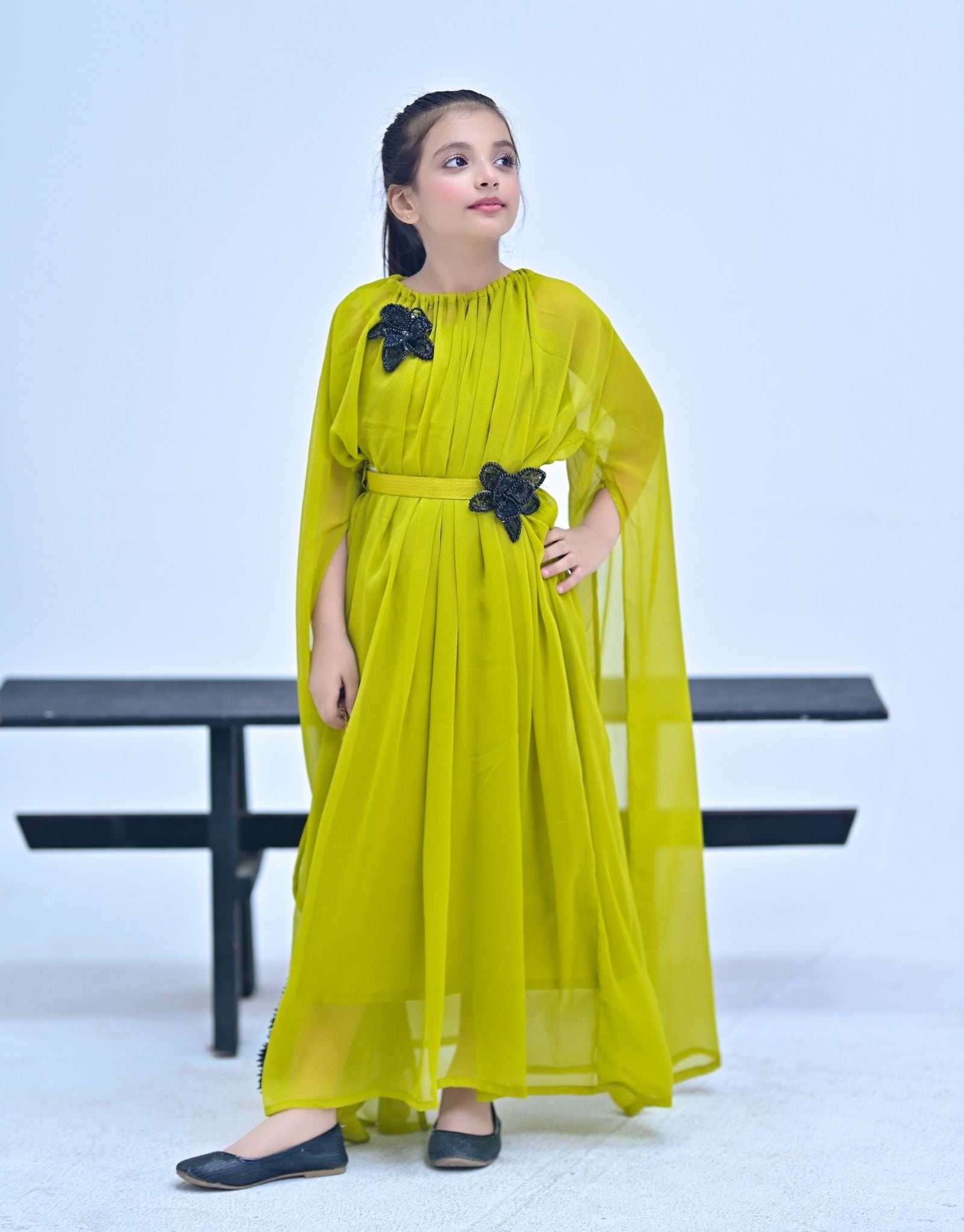 Maxi Dress Crinkle(Mustard)
