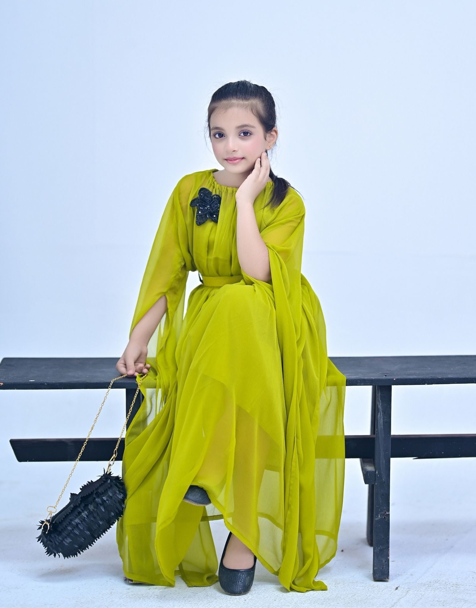 Maxi Dress Crinkle(Mustard)