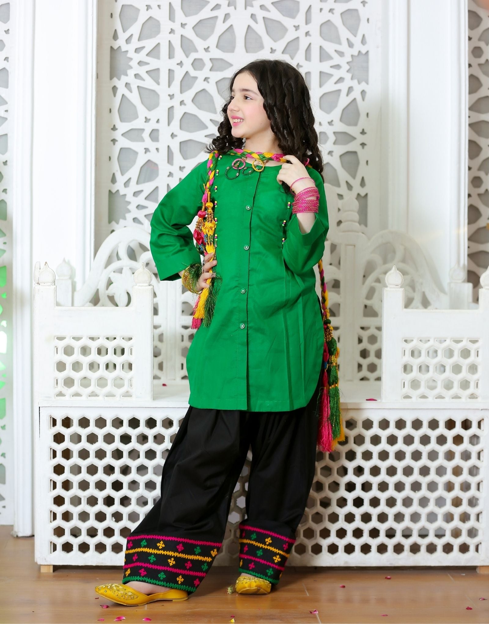 ZNSHG-03 EMBELLISHED COTTON 3 PCS