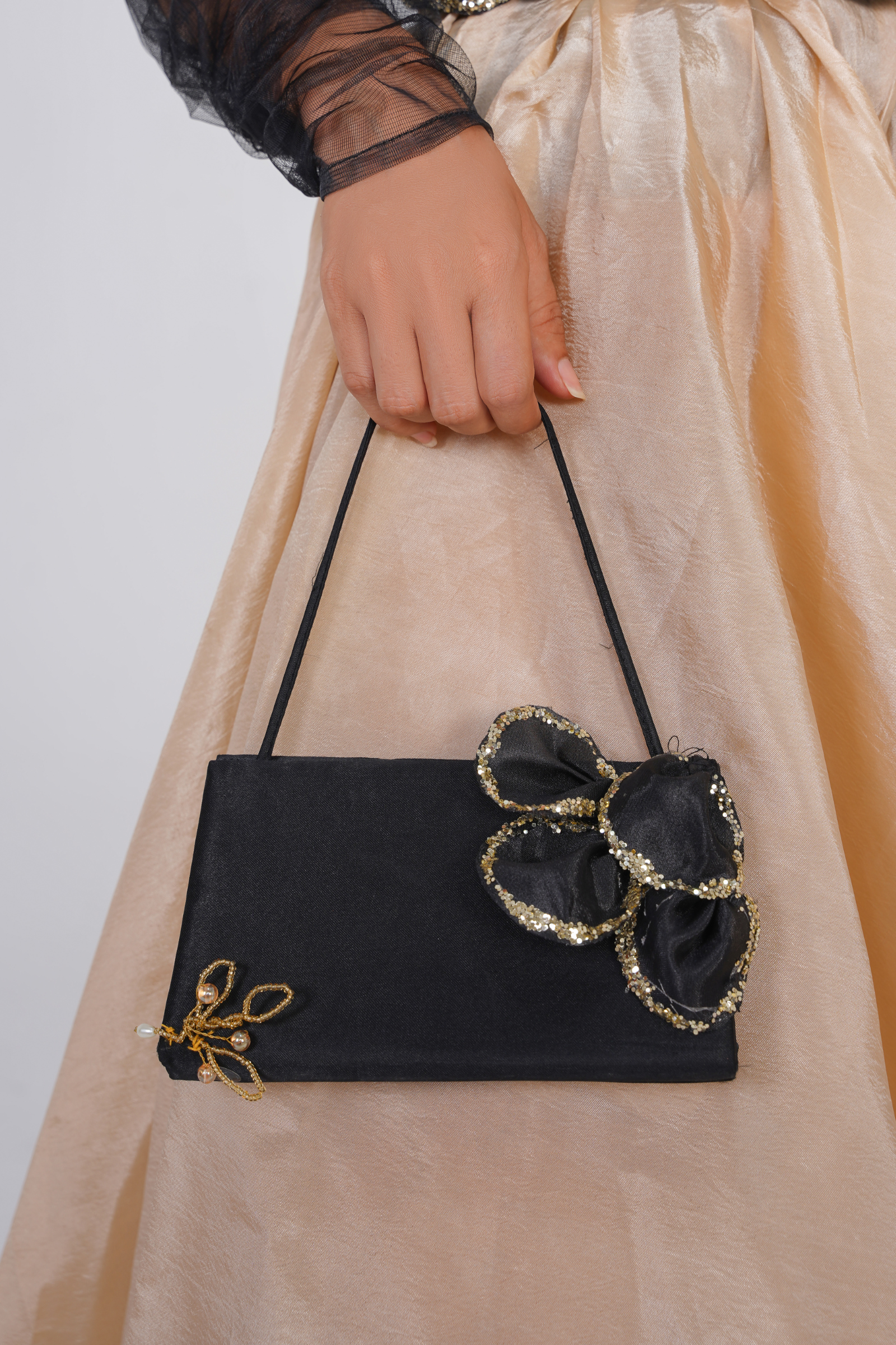 Sequence Evening Clutch Bag Black
