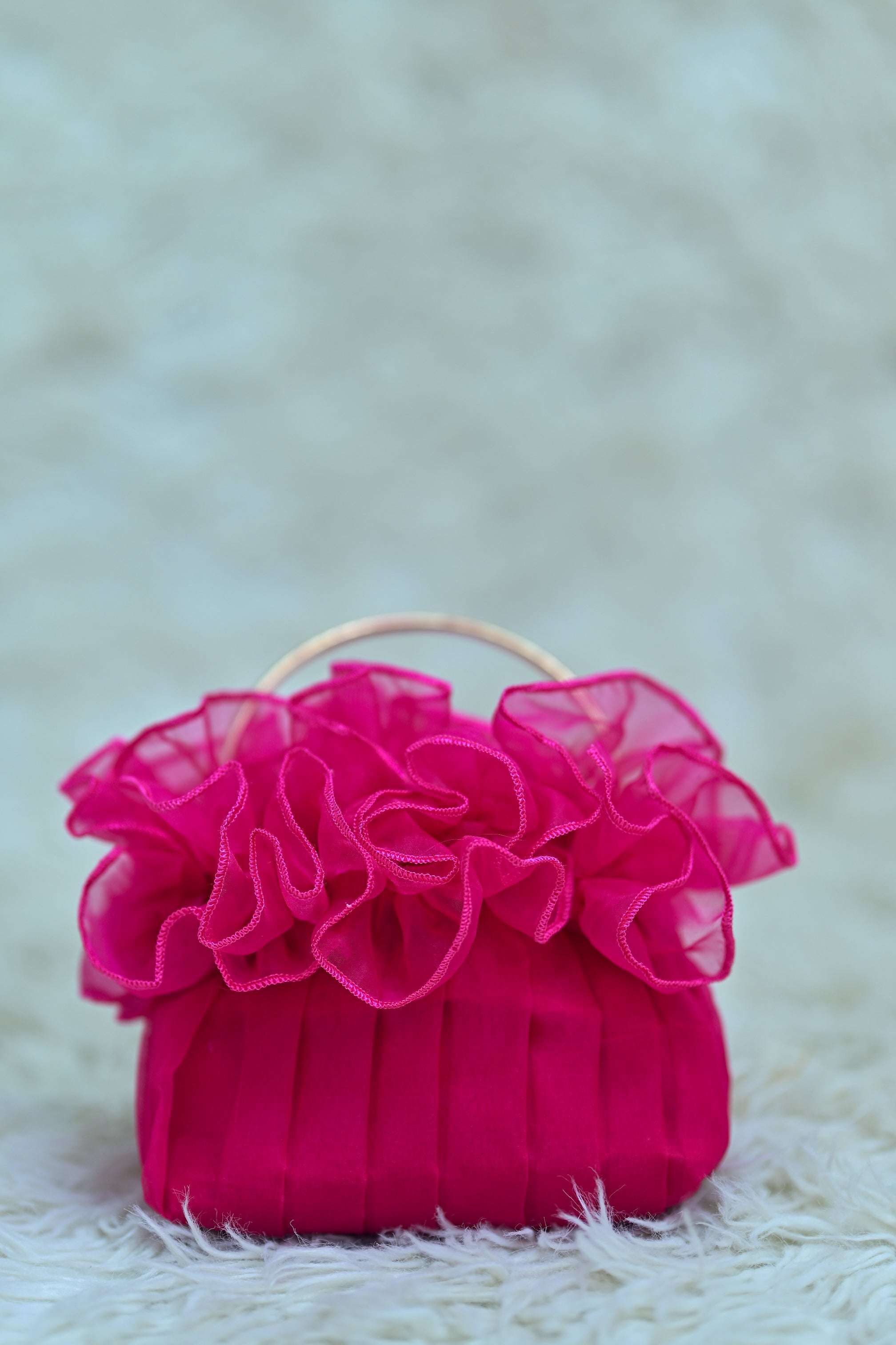 Elegant Ruffle Hand bag