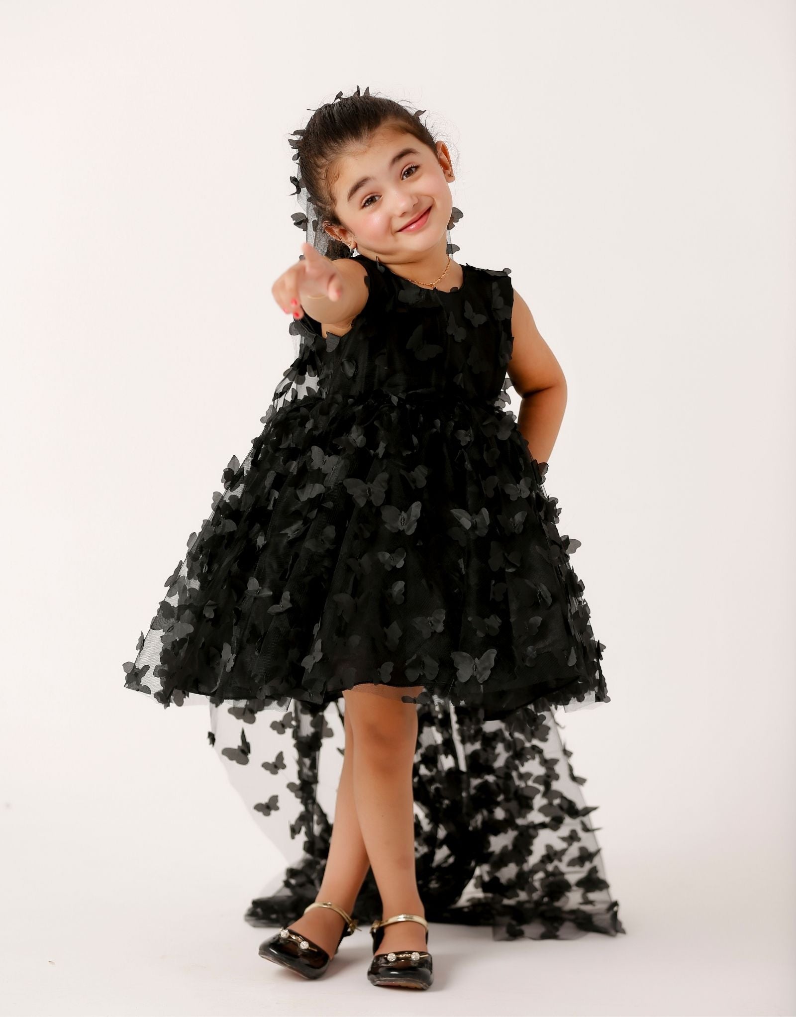 Butterfly Net Frock Black (ZNWF2)