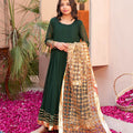 ZNSMA-21  ANARKALI FROCK WITH GOTA DUPPATTA