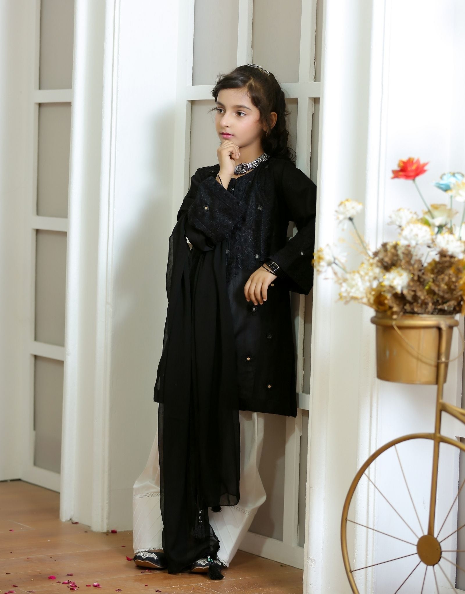 ZNSNB-12  Lawn Dress with Mirror Work 3 pcs