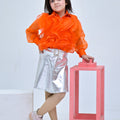 Ruffle Shirt Skirt