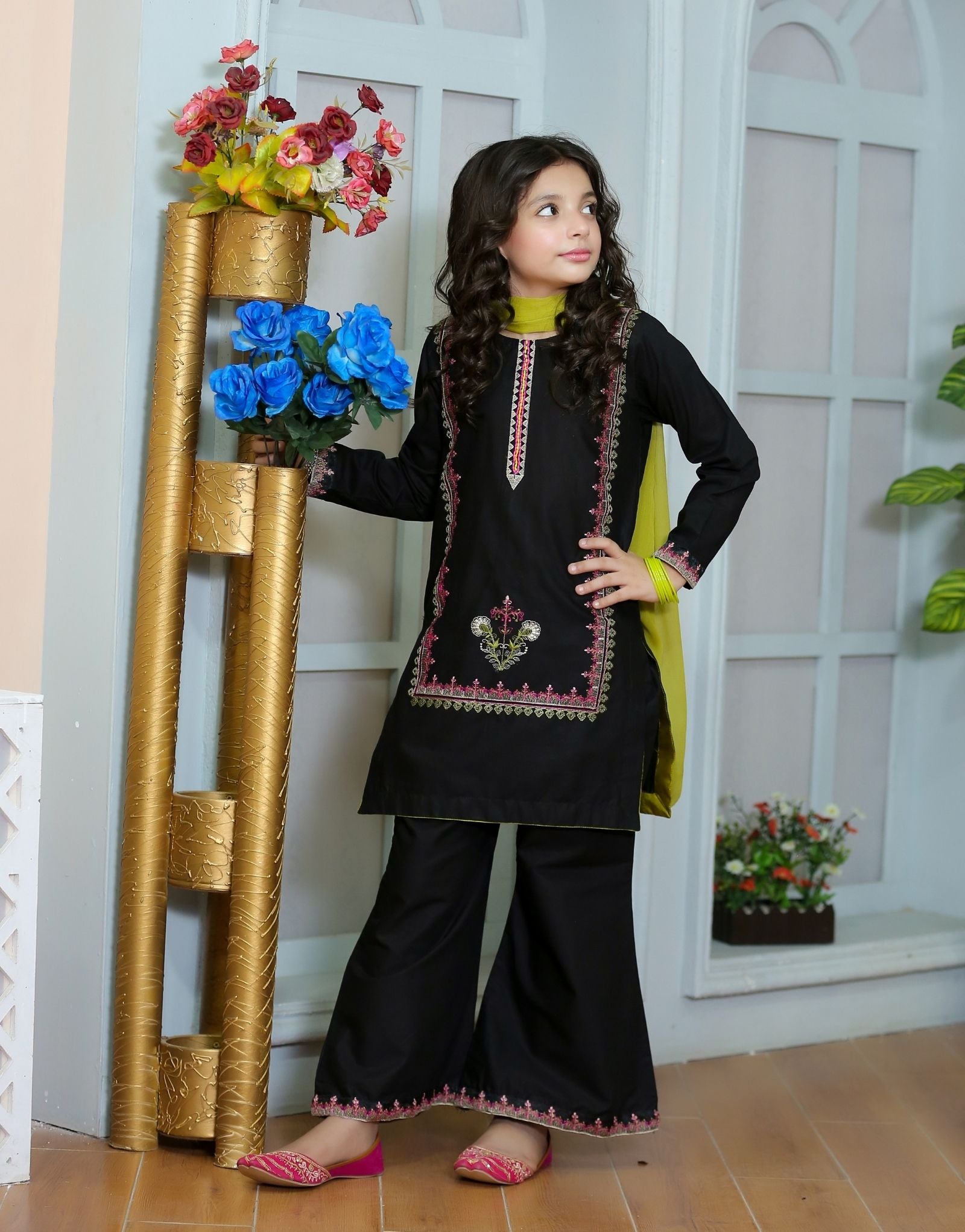 ZNSMB-02 EMBROIDERED COTTON 3 PCS