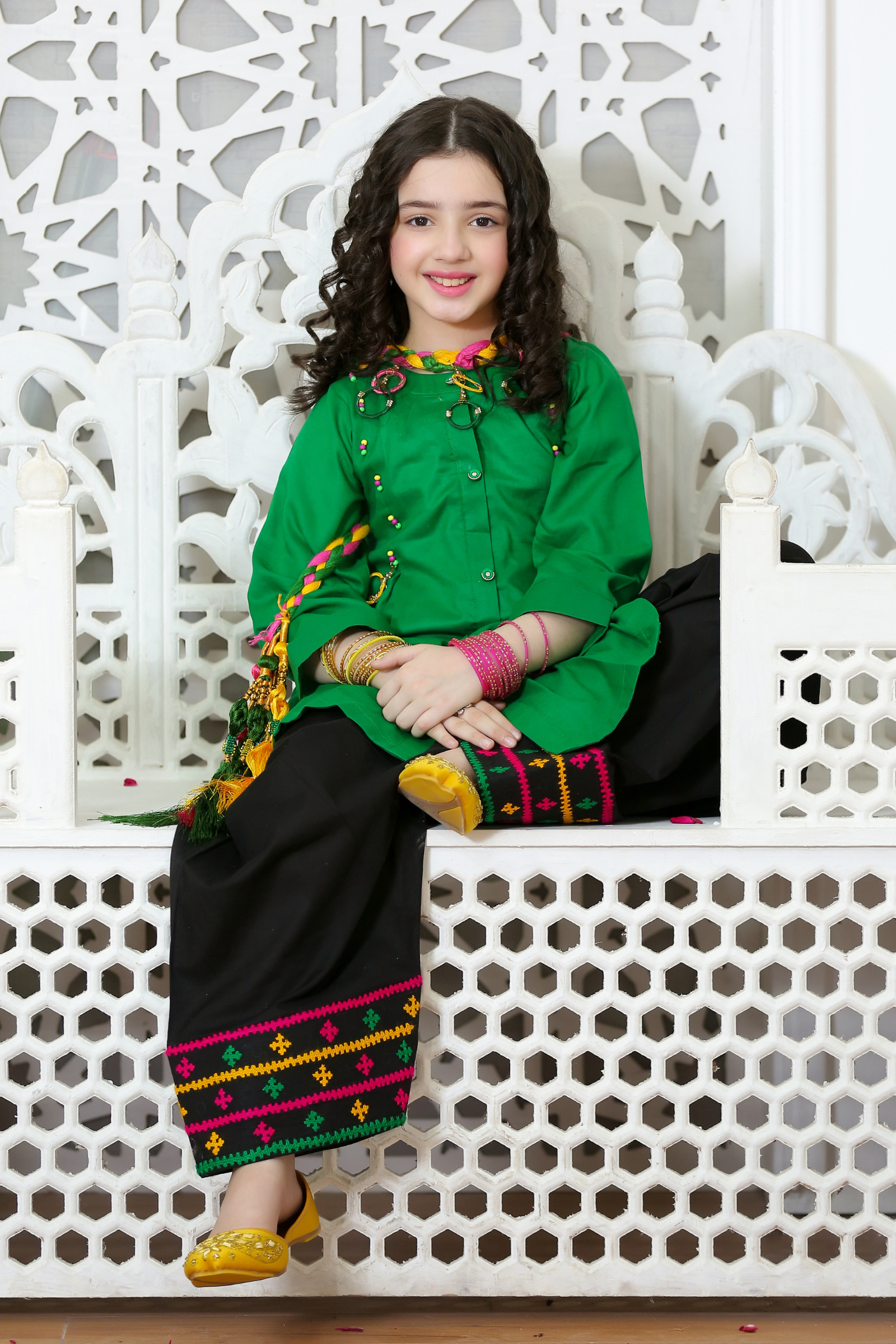 ZNSHG-03 EMBELLISHED  COTTON 3 PCS