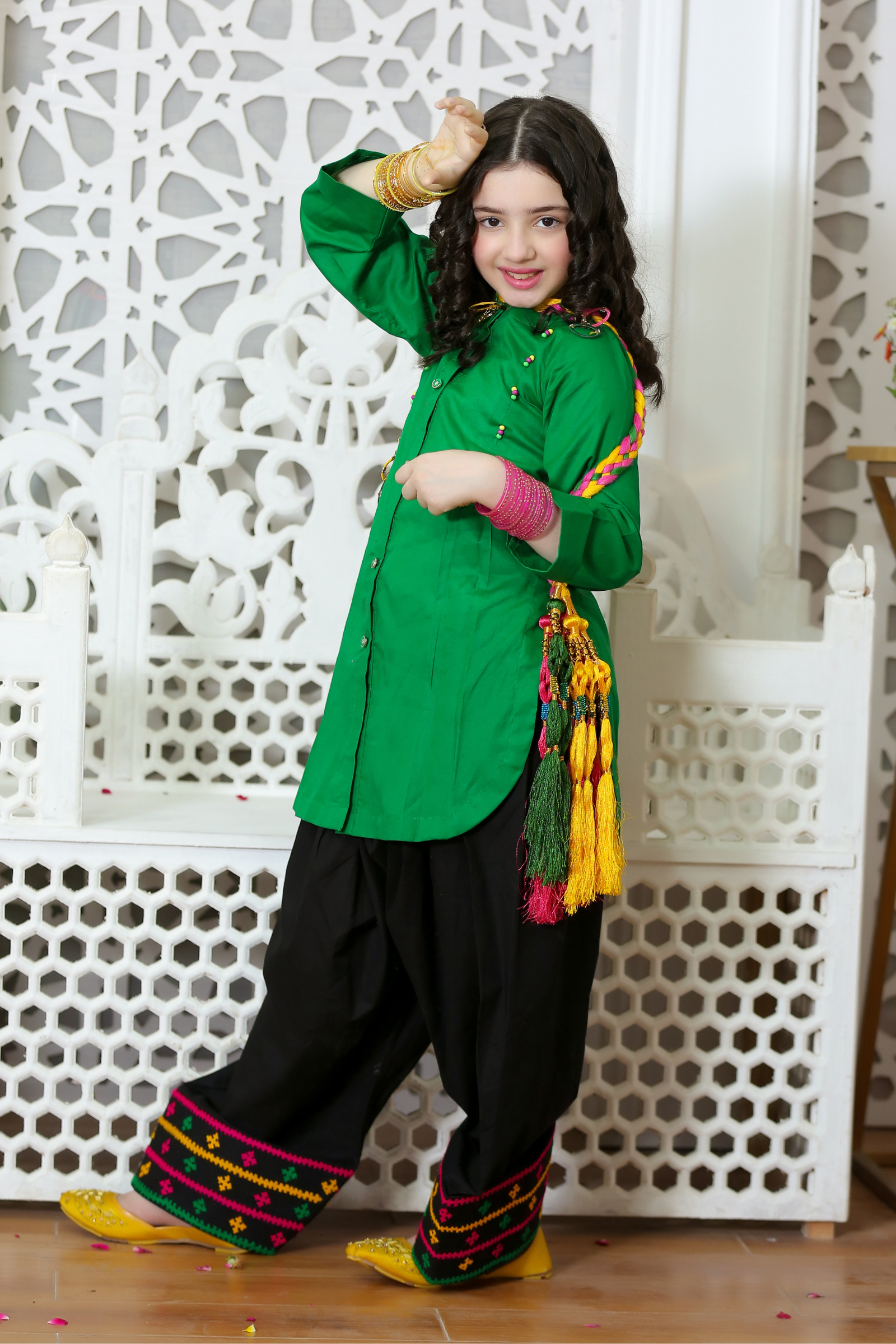 ZNSHG-03 EMBELLISHED  COTTON 3 PCS