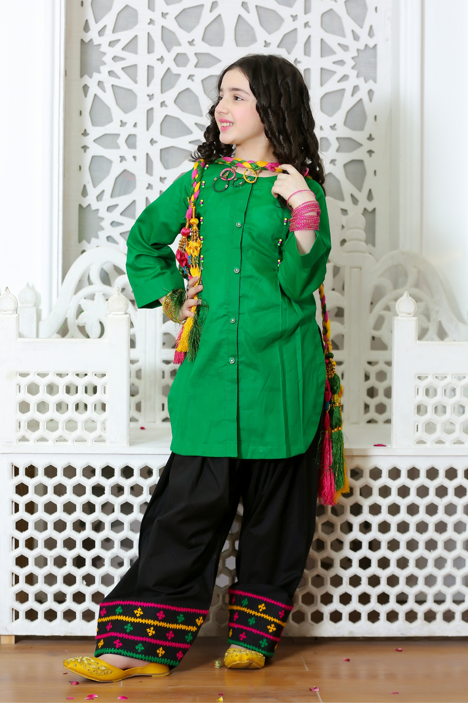 ZNSHG-03 EMBELLISHED  COTTON 3 PCS