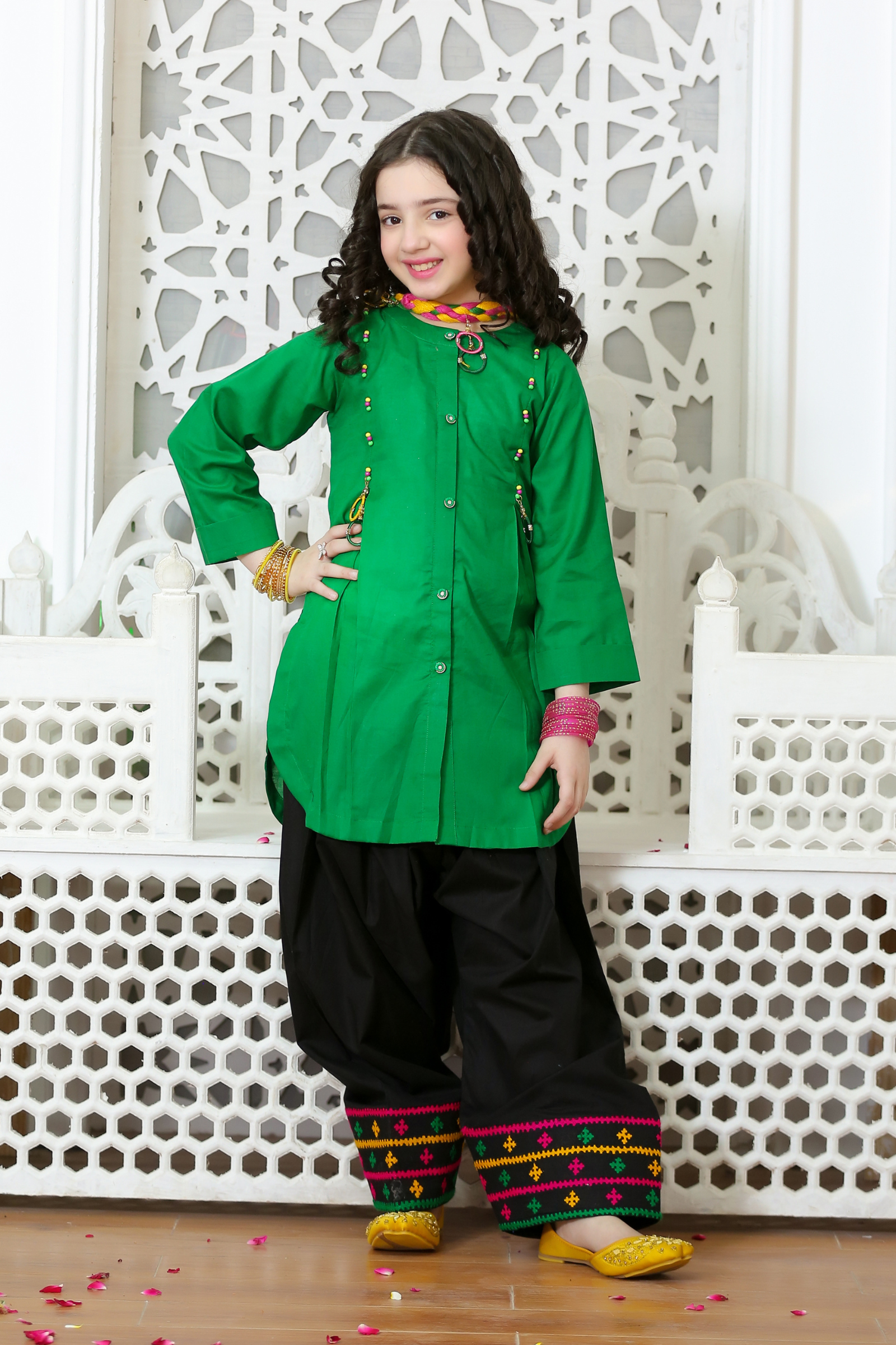 ZNSHG-03 EMBELLISHED  COTTON 3 PCS