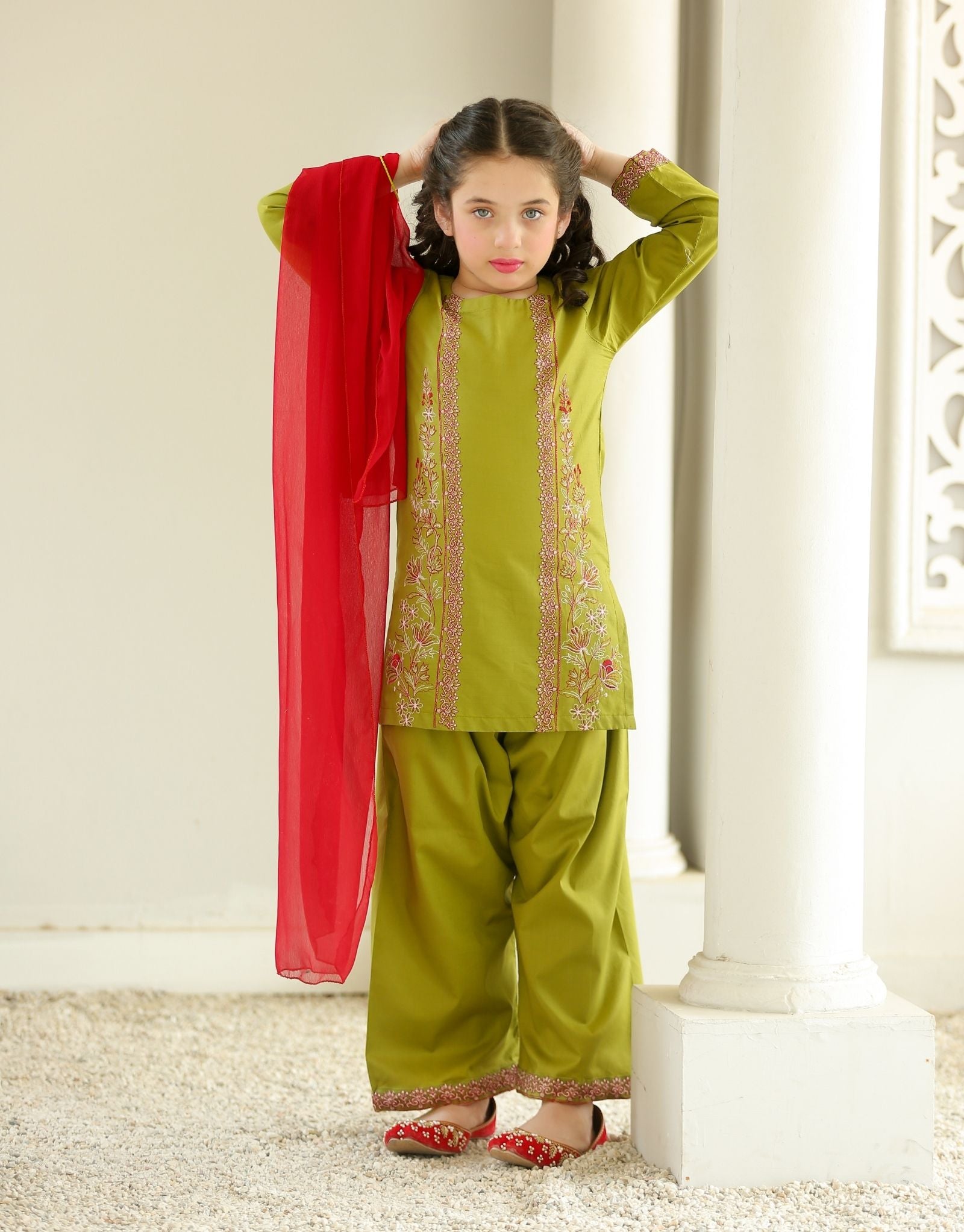 ZNSAO-06 EMBROIDERED COTTON 3 PCS