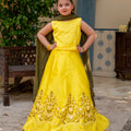 EMBRIODERED LEHENGA CHOLI YELLOW (ZNWR-59)