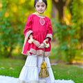 KAMEEZ GHARARA 3 PIECE COTTON EMBELLISHED