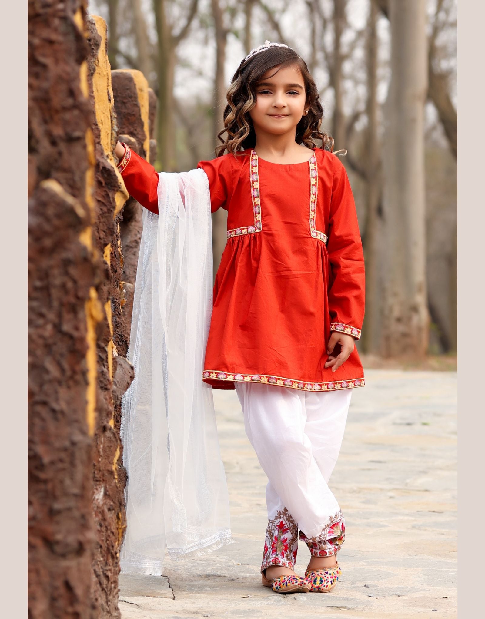 Embroidered Cotton 3 piece Noor N-1