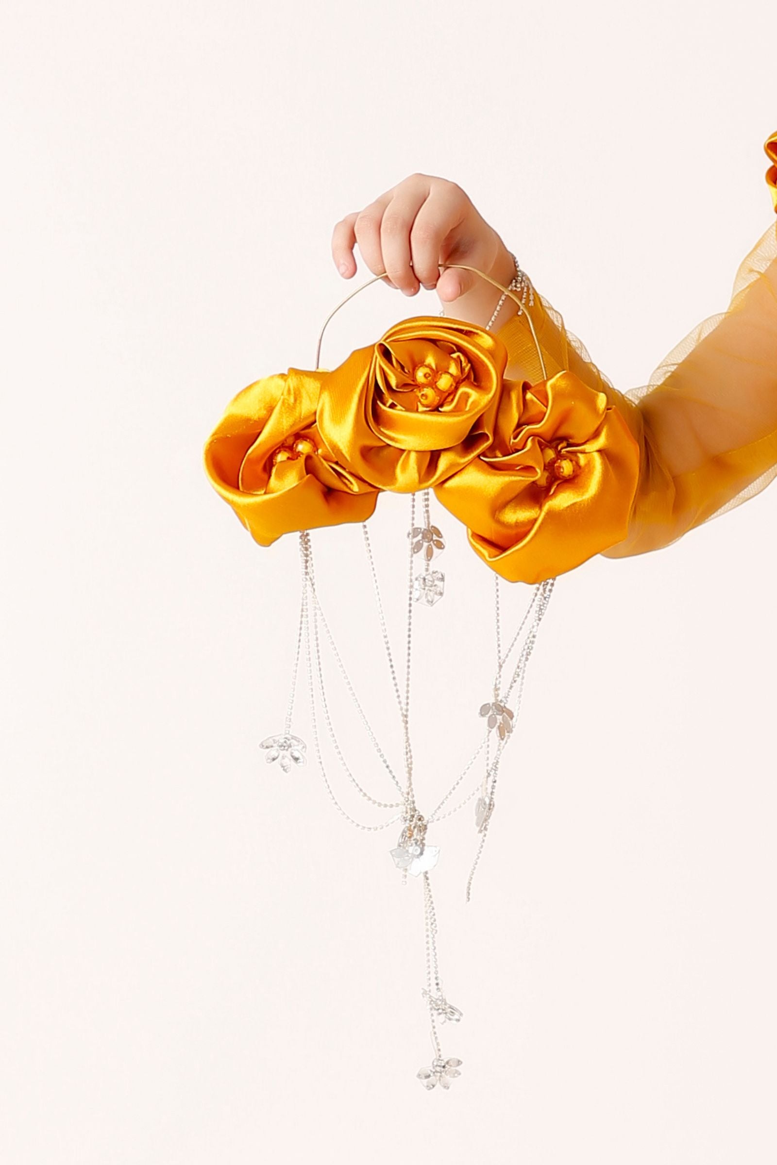 Silk Floral Hand Bag