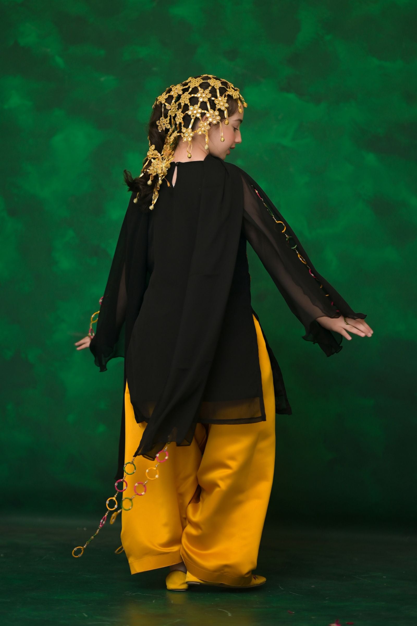 EMBELLISHED DRESS 4 PCS (ZNH4)