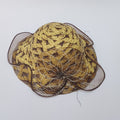 SUN ROUND CAP / HAT (TAN & DARK BROWN)