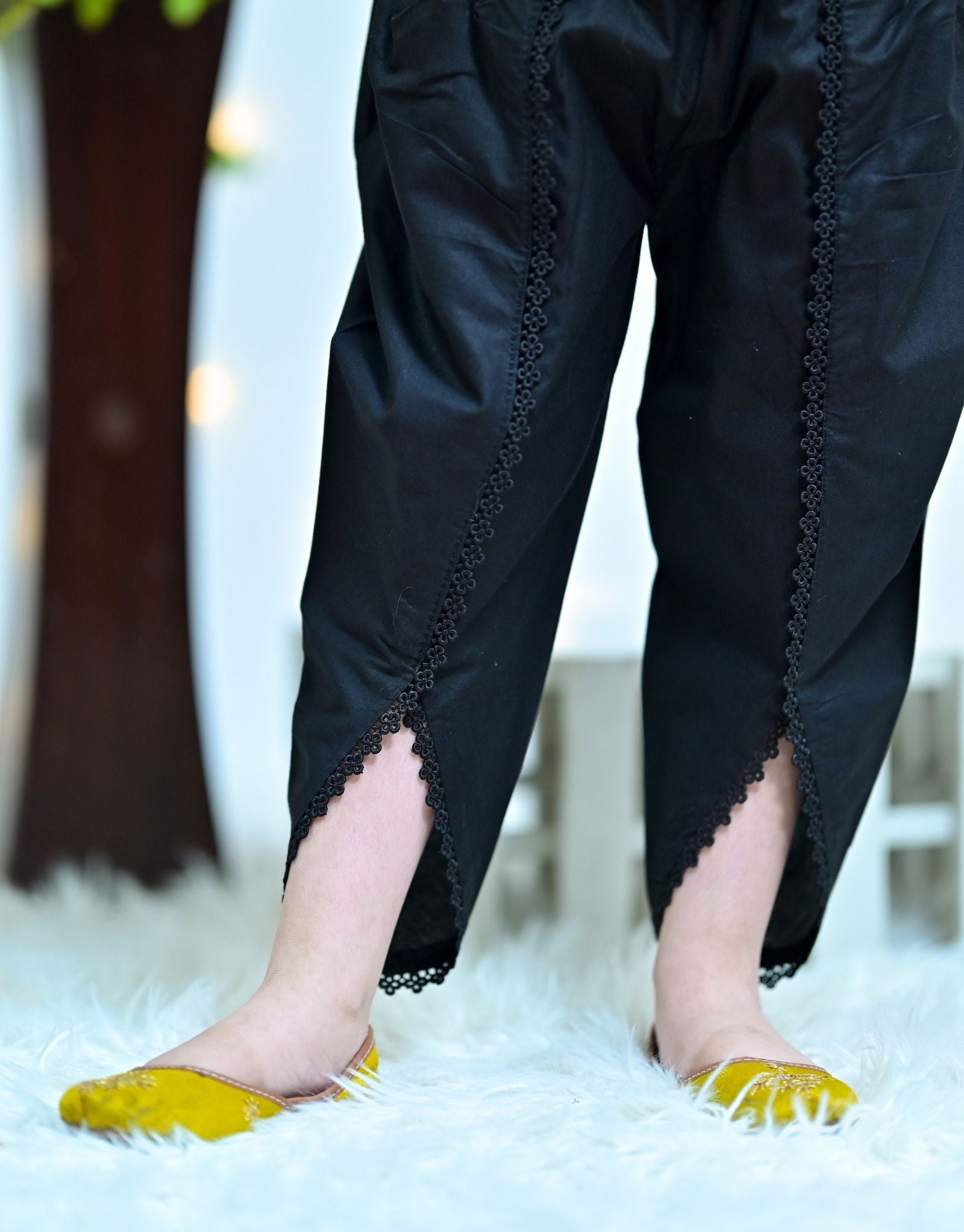 Tulip Shalwar Black
