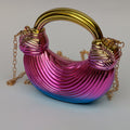 Shiny Acrylic shell Clutch Purses
