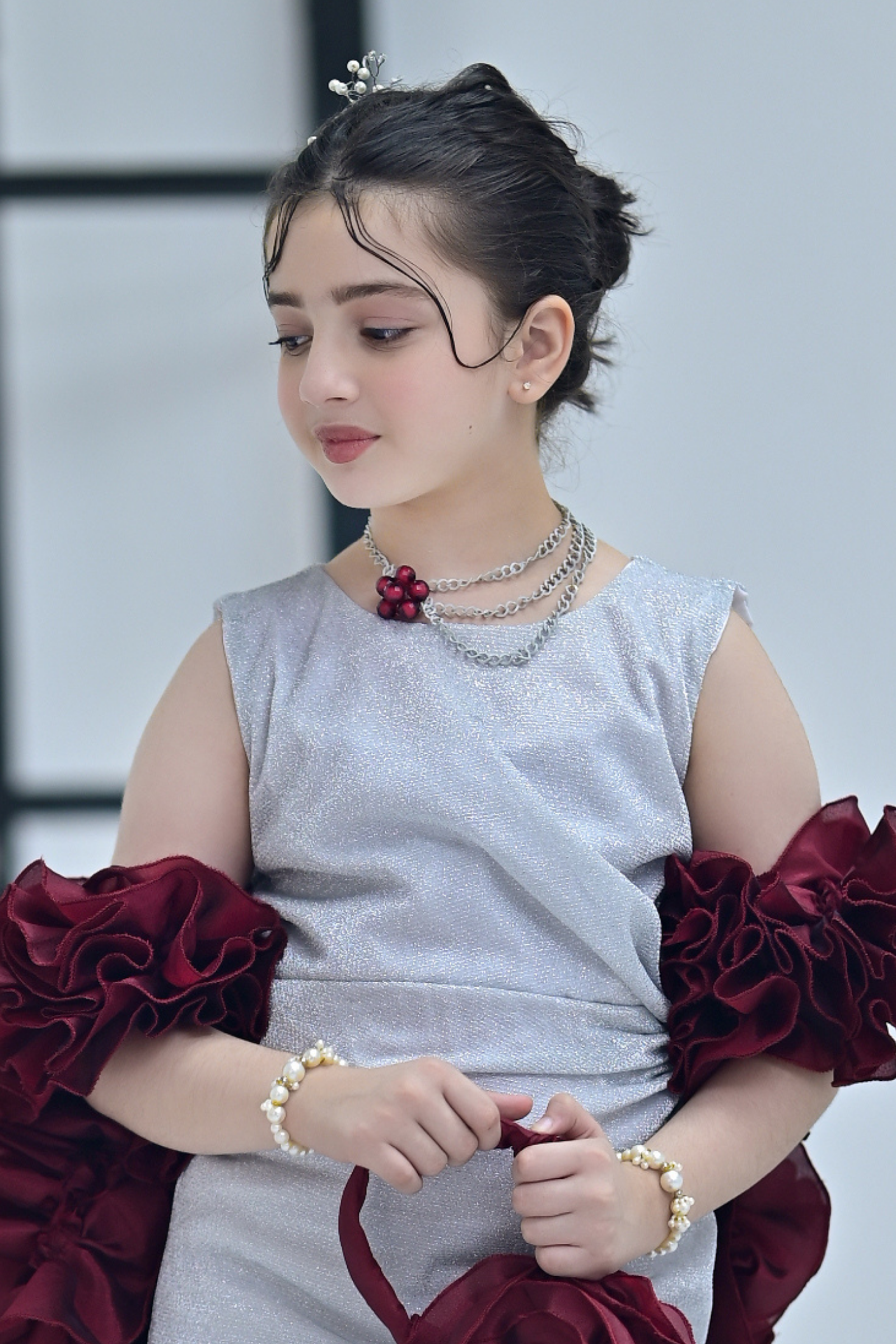 Layered Necklaces with Bracelet