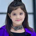 Beaded Necklace Black N white