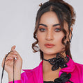 Floral Necklace with ear Rings
