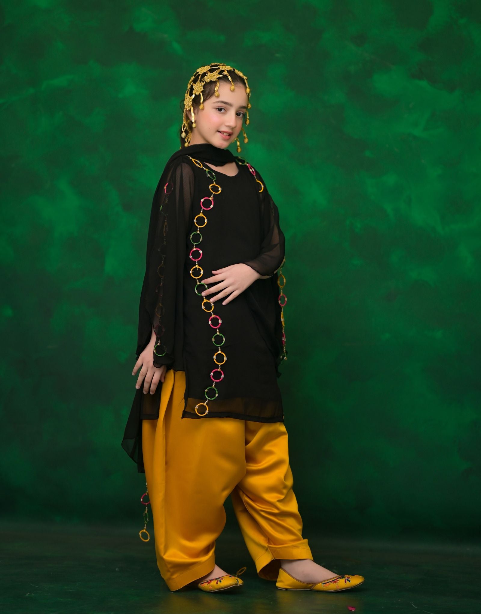 EMBELLISHED DRESS 4 PCS (ZNH4)