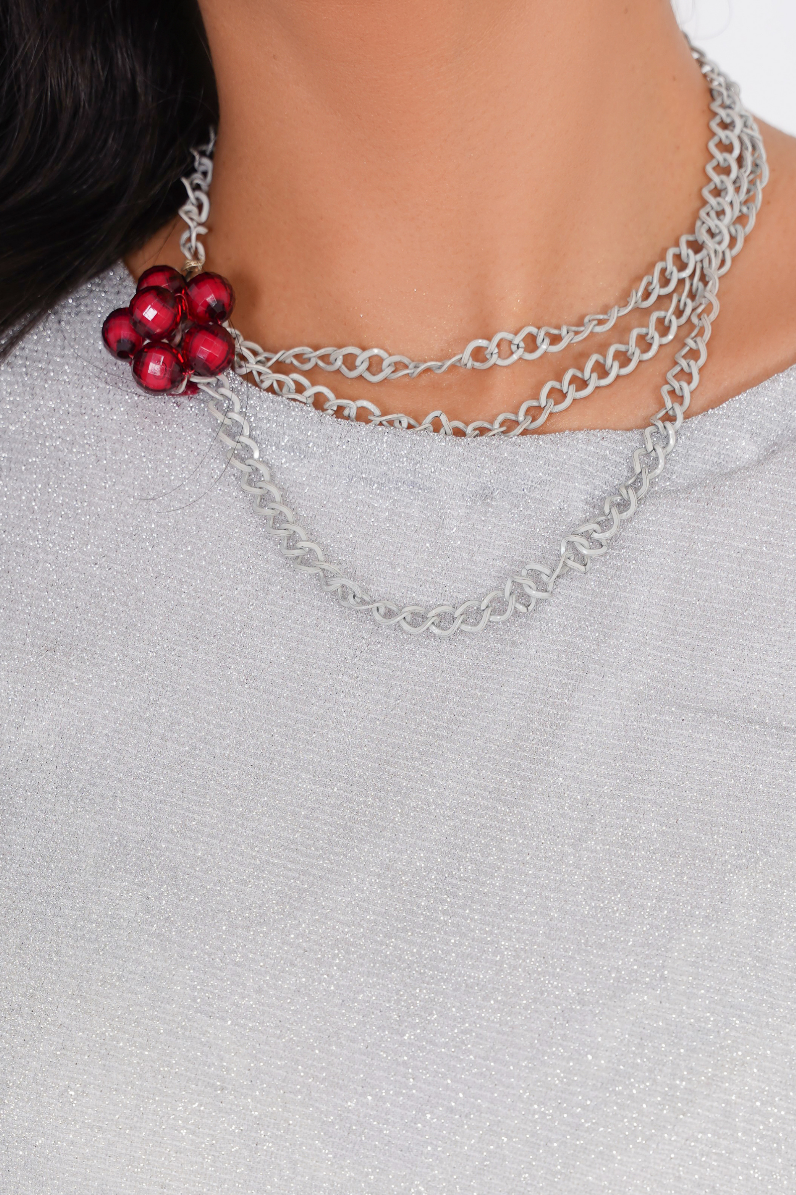 Layered Necklaces with Bracelet