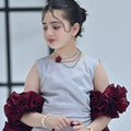 Layered Necklaces with Bracelet
