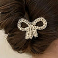 Pearl Bow Hair Clip