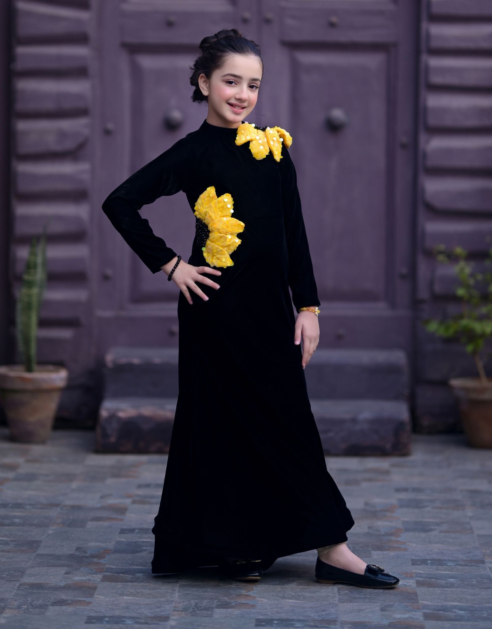 Velvet Sun Flower Maxi (ZNHV1)