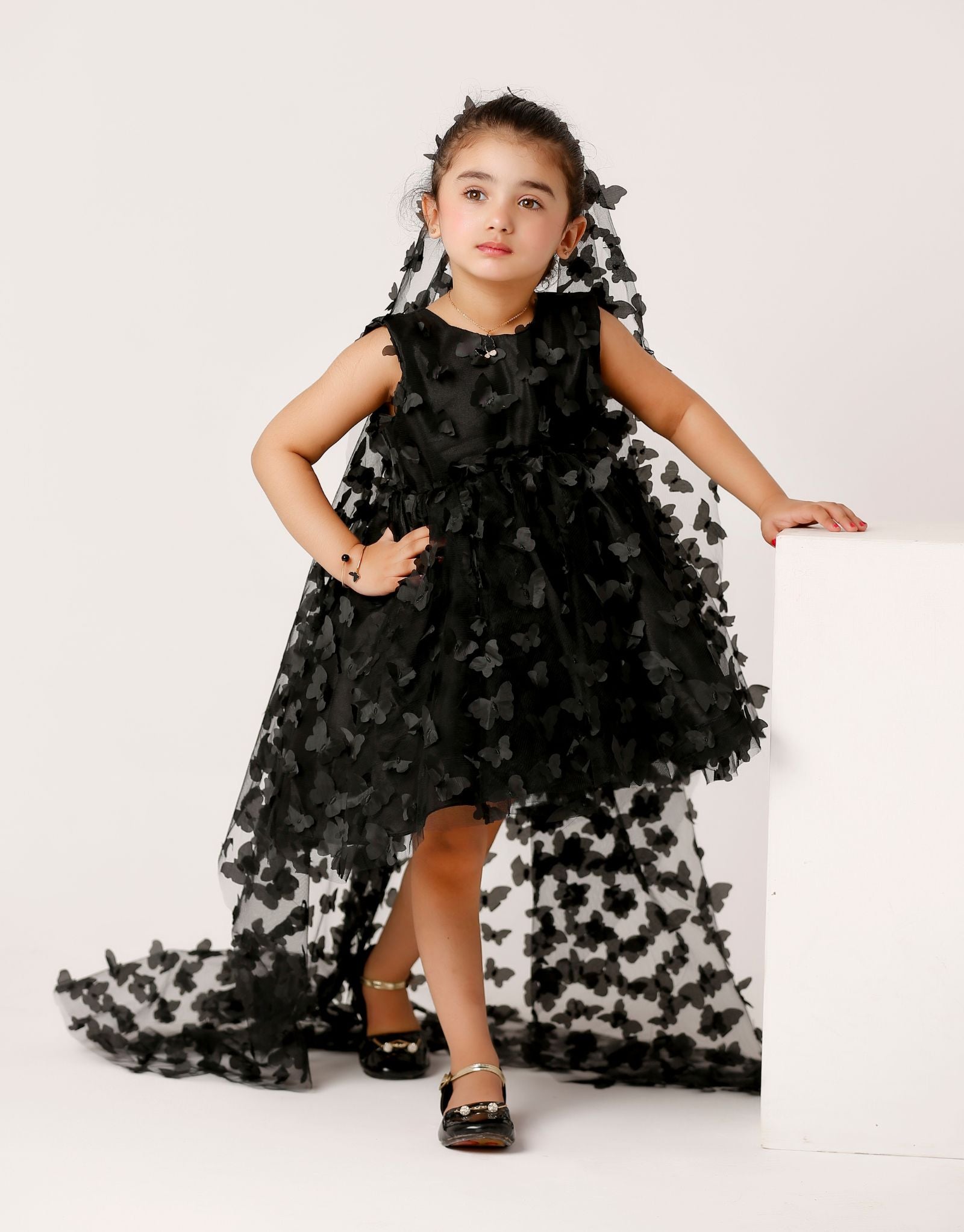 Butterfly Net Frock Black (ZNWF2)