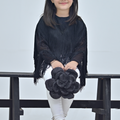 Premium Rose Pattern Black Hand Bag