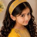 Embroidered Head Band (Yellow)
