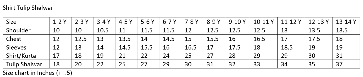 Size Guide