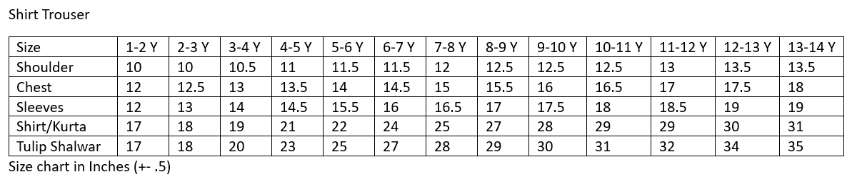 Size Guide
