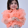 Ruffle Shirt Peach